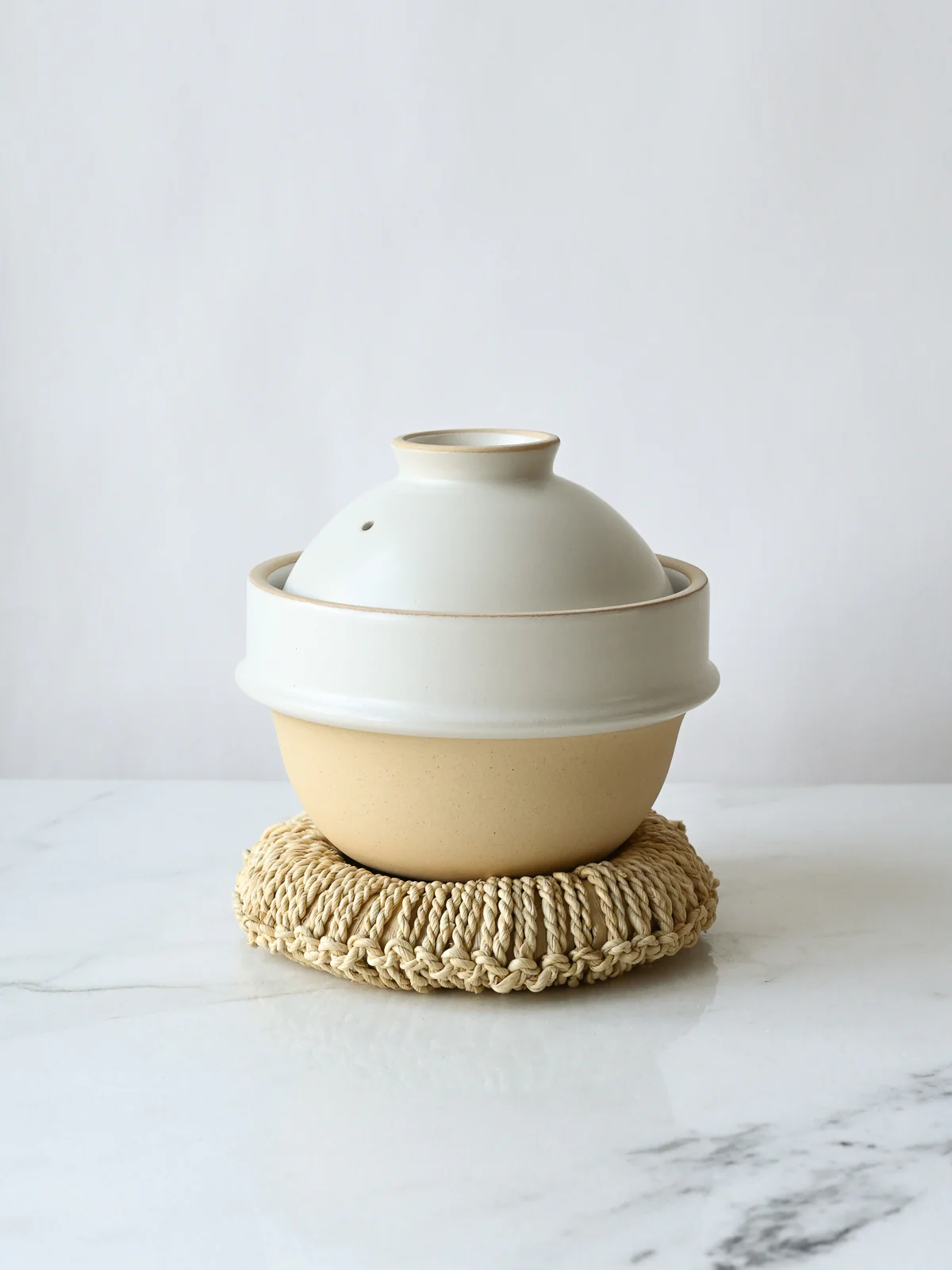 1-Cup Rice Cooker Donabe | White - Image 4