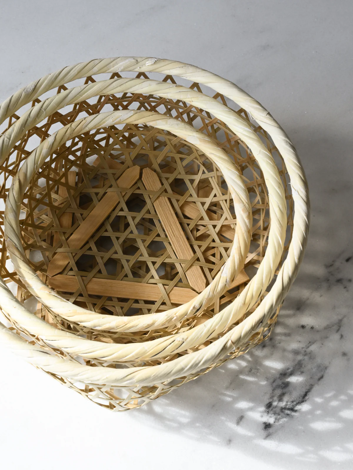 Handwoven Bamboo Basket Set - Image 9