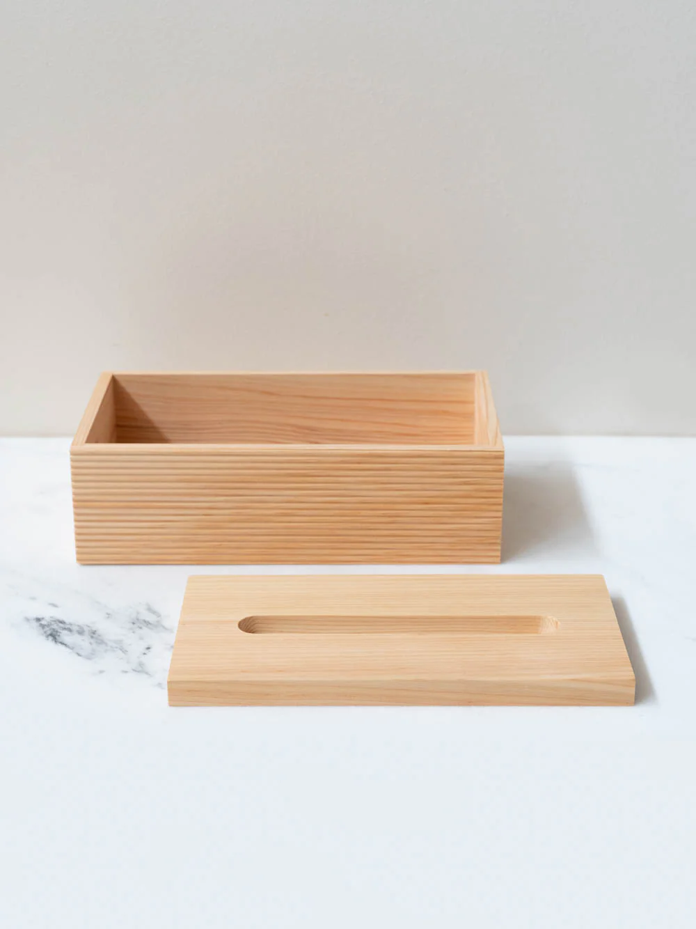 Hinoki Ridged Tissue Box - Image 3