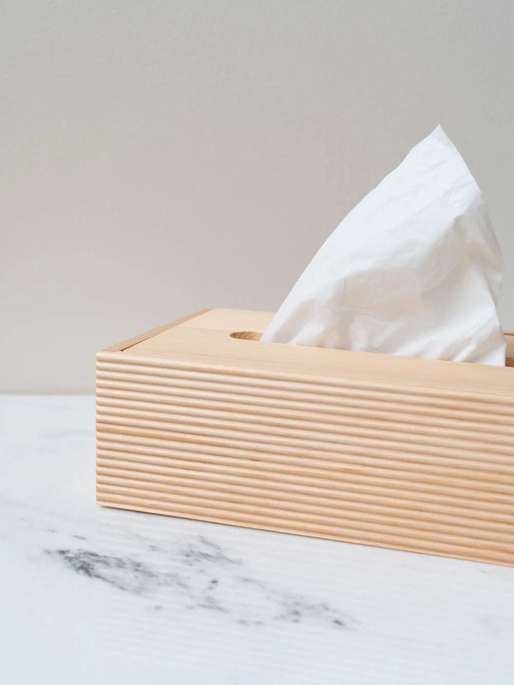 Hinoki Ridged Tissue Box - Image 4