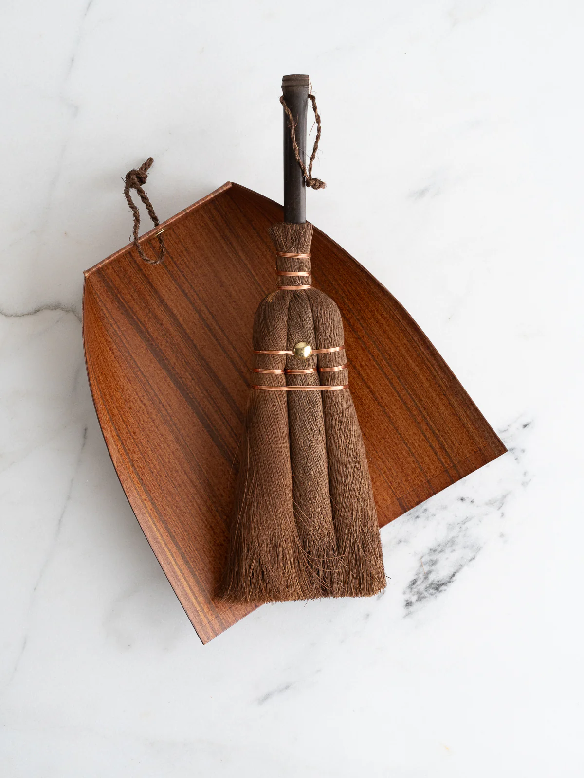 Palm & Copper Hand Broom - Image 2