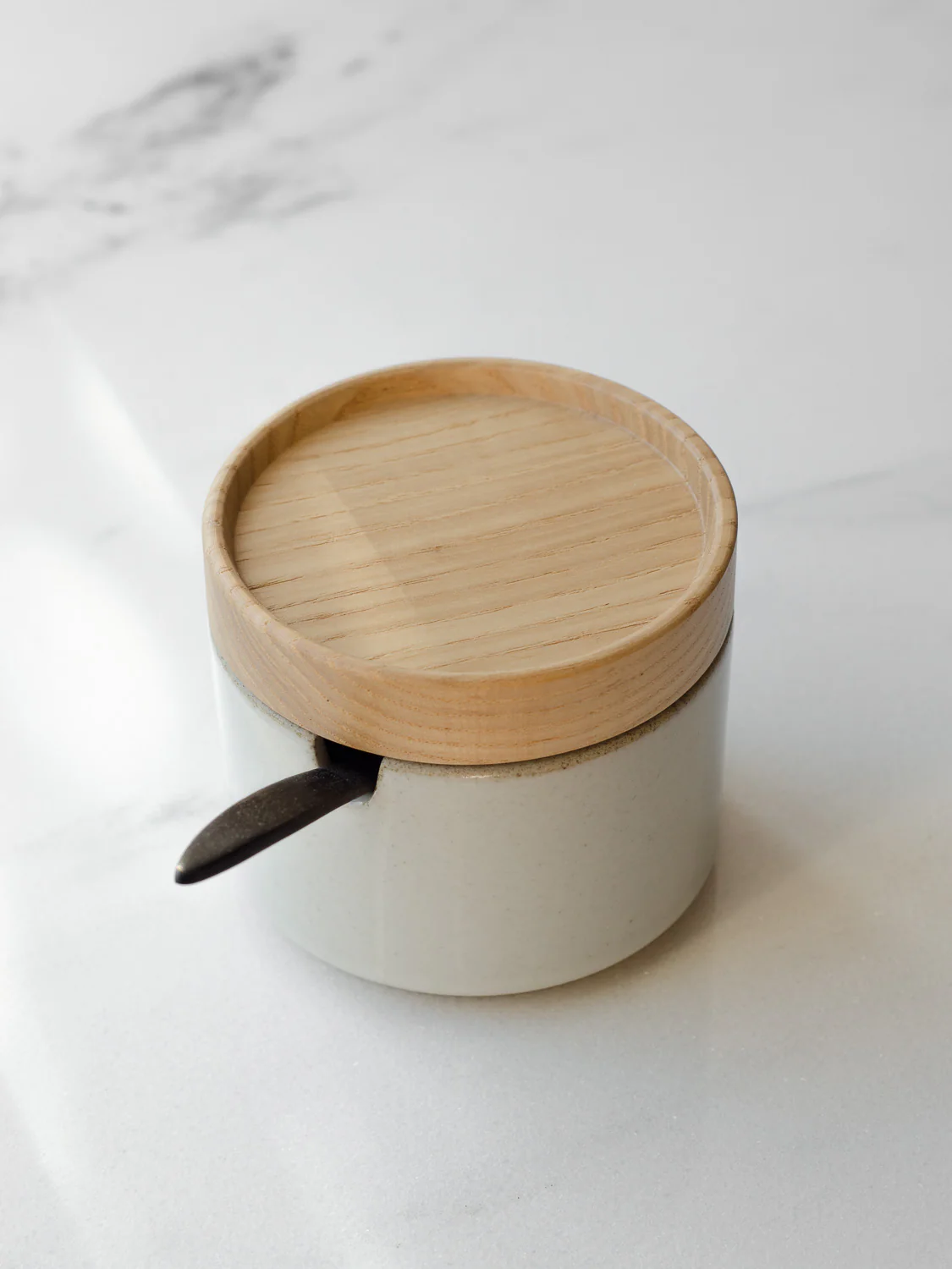 Gloss Gray Salt/Sugar Pot - Image 3
