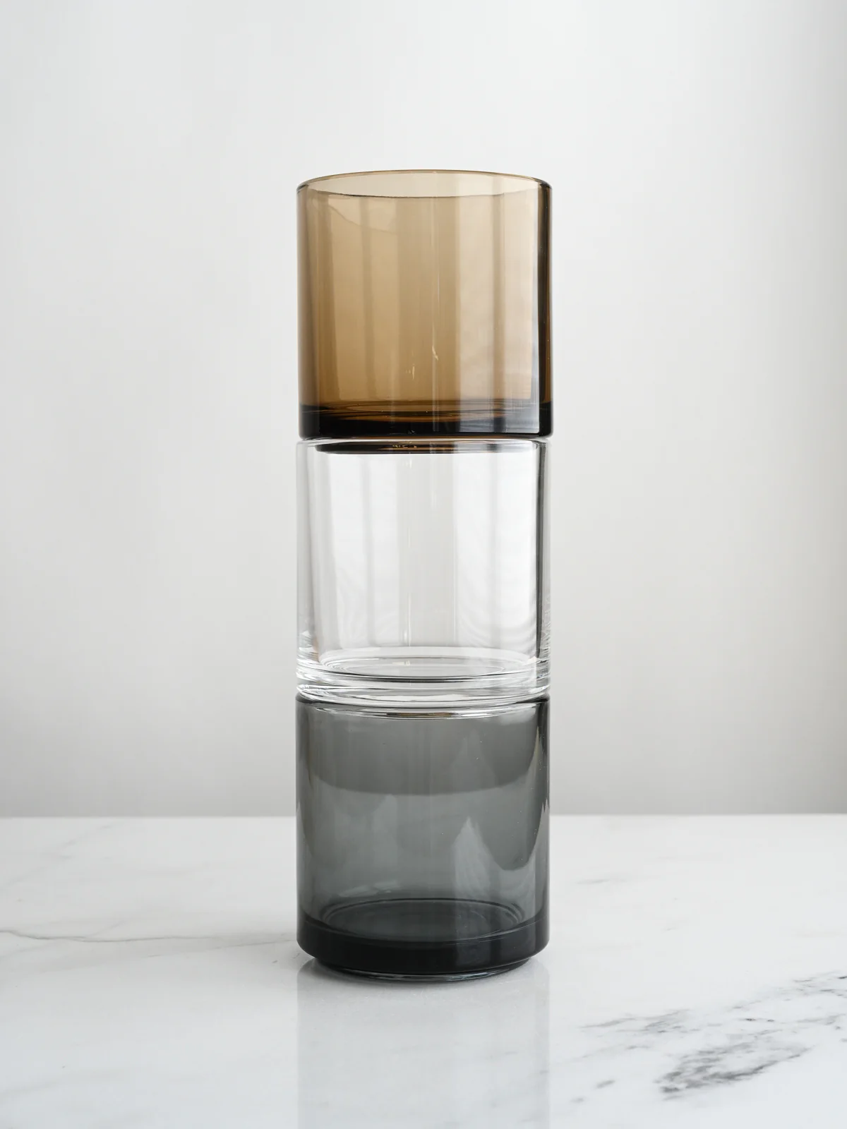 Square Glass Tumbler in Clear | Set of 3 - Image 4